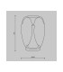 Splash Modern Integrated LED Table Lamp Gold 3000K 800lm Glass Shade-6