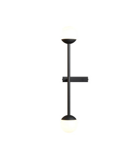 Touch Modern Integrated LED Wall Lamp Black Touch Control 3000K 800lm White Shade-1