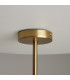 Tropic Modern Multi Arm Pendant Ceiling Light Brass 6xG9 White Shade-5
