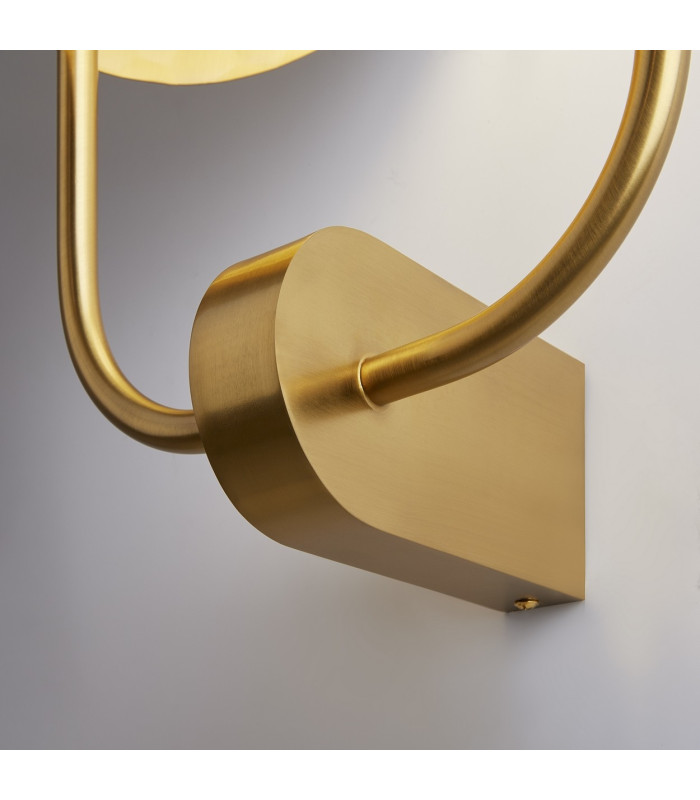 Tropic II Modern Wall Lamp Brass 2xG9 White Shade-5