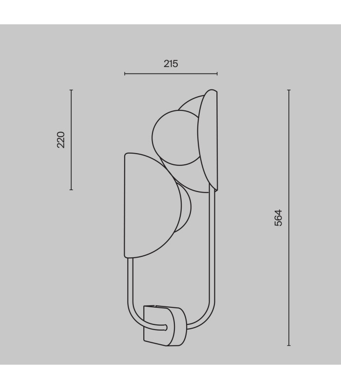 Tropic II Modern Wall Lamp Brass 2xG9 White Shade-6