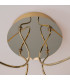 Tessara Modern Integrated LED Semi Flush Ceiling Light Gold 3000K 4100lm White Shade-5