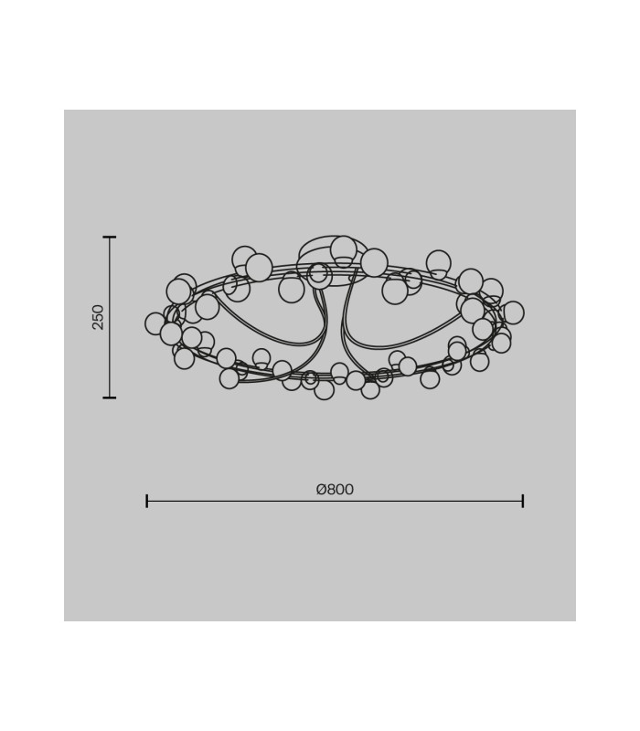 Tessara Modern 80cm Integrated LED Semi Flush Ceiling Light Gold 3000K 5600lm White Shade-6