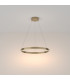 Rim Modern 60cm Pendant Ceiling Light Brass 3000K 2200lm White Shade