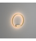 Rim Modern 40cm Integrated LED Wall Lamp Brass 3000K 1200lm White Shade