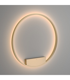 Rim Modern 80cm Integrated LED Wall Lamp Brass 3000K 2400lm White Shade