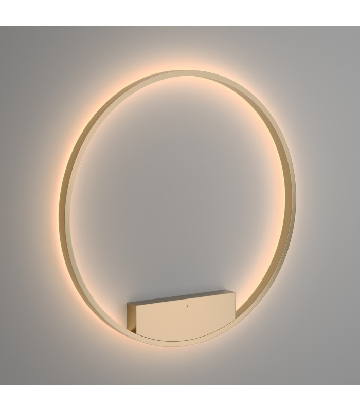 Rim Modern 80cm Integrated LED Wall Lamp Brass 3000K 2400lm White Shade
