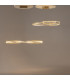 Krone Modern 100cm Bar Pendant Ceiling Light Brass 3000K 1900lm Crystal Shade-4