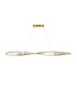 Krone Modern 120cm Bar Pendant Ceiling Light Brass 3000K 2600lm Crystal Shade-1