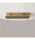 Krone Modern 120cm Bar Pendant Ceiling Light Brass 3000K 2600lm Crystal Shade-6