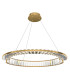 Krone Modern 60cm Pendant Ceiling Light Brass 3000K 2340lm Crystal Shade-1