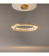 Krone Modern 60cm Pendant Ceiling Light Brass 3000K 2340lm Crystal Shade-2