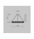 Krone Modern 60cm Pendant Ceiling Light Brass 3000K 2340lm Crystal Shade-7
