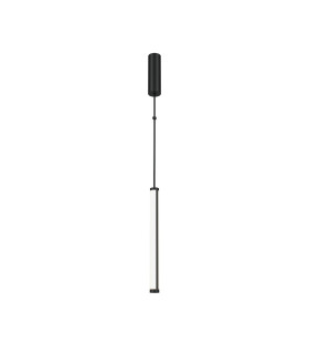 Supersymmetry Modern Slim Pendant Ceiling Light Dimmable Black 4000K 1000lm White Shade