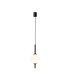 The Sixth Sense Modern Globe Pendant Ceiling Light Black 3000K 500lm White Shade-1