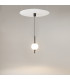 The Sixth Sense Modern Globe Pendant Ceiling Light Black 3000K 500lm White Shade-2