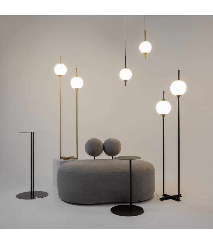 The Sixth Sense Modern Multi Arm Floor Lamp Brass 3000K 950lm White Shade-3