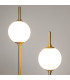 The Sixth Sense Modern Multi Arm Floor Lamp Brass 3000K 950lm White Shade-4