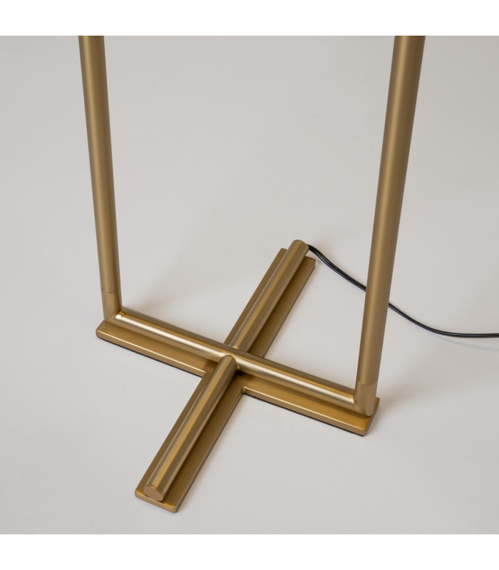 The Sixth Sense Modern Multi Arm Floor Lamp Brass 3000K 950lm White Shade-5