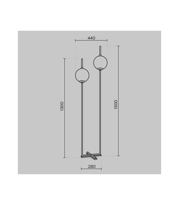 The Sixth Sense Modern Multi Arm Floor Lamp Brass 3000K 950lm White Shade-6