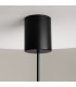 The Sixth Sense Modern Globe Pendant Ceiling Light Black 3000K 500lm White Shade-5