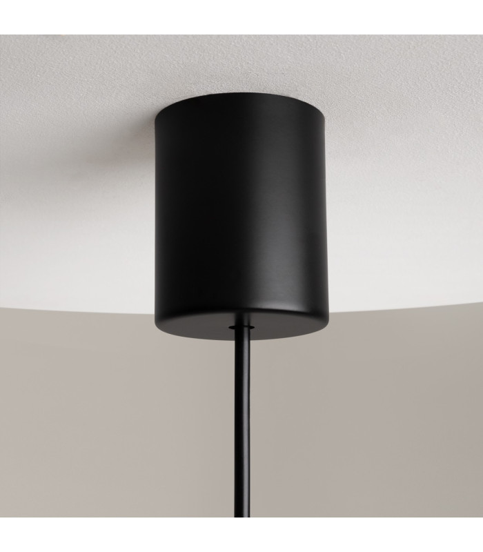 The Sixth Sense Modern Globe Pendant Ceiling Light Black 3000K 500lm White Shade-5