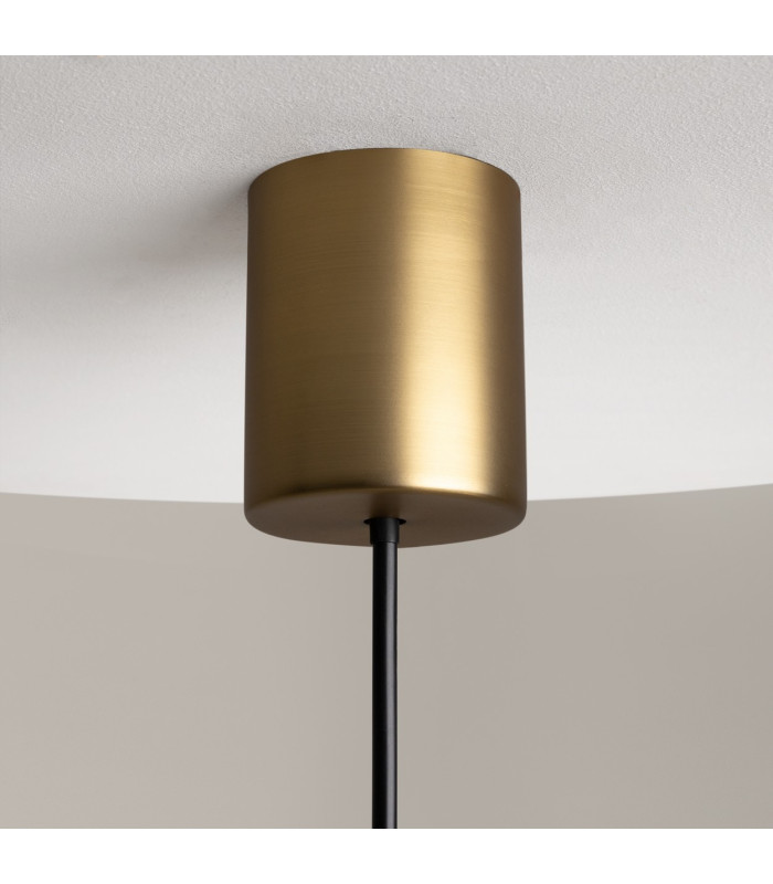 The Sixth Sense Modern Globe Pendant Ceiling Light Brass 3000K 500lm White Shade-5