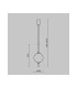 The Sixth Sense Modern Globe Pendant Ceiling Light Brass 3000K 500lm White Shade-6