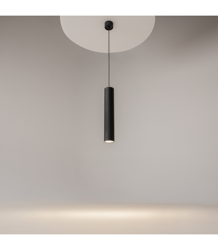 Artisan Slim Pendant Ceiling Light Black 1xGU10-2