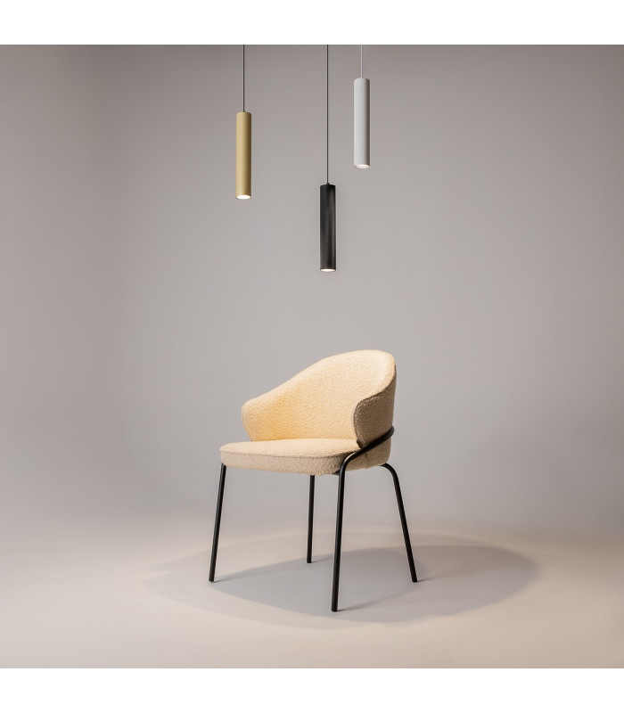 Artisan Slim Pendant Ceiling Light Black 1xGU10-4