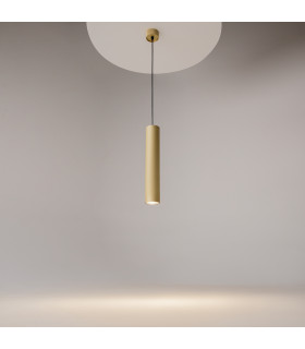 Artisan Slim Pendant Ceiling Light Matte Gold 1xGU10-2