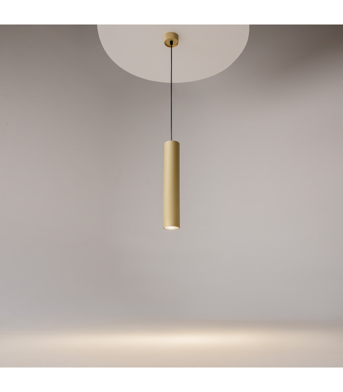Artisan Slim Pendant Ceiling Light Matte Gold 1xGU10-2
