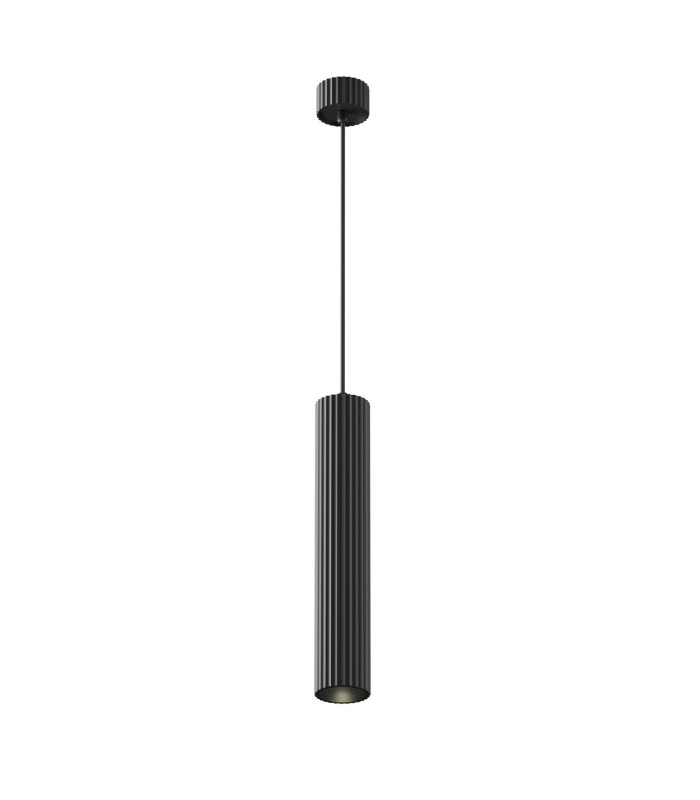 Calipso Slim Pendant Ceiling Light Black 1xGU10-1