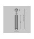 Calipso Slim Pendant Ceiling Light Brass 1xGU10-3