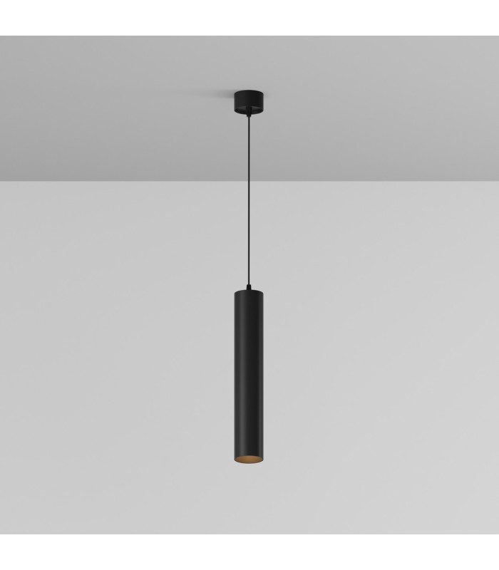 Focus Led Slim Pendant Ceiling Light Black 3000K 900lm-1
