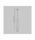 Focus Led Slim Pendant Ceiling Light Black 3000K 900lm-3