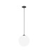 Luna 20cm RECESSED Globe Pendant Ceiling Light Black And White 3000K 310lm-1