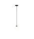Luna 10cm RECESSED Globe Pendant Ceiling Light Black And White 3000K 300lm-1