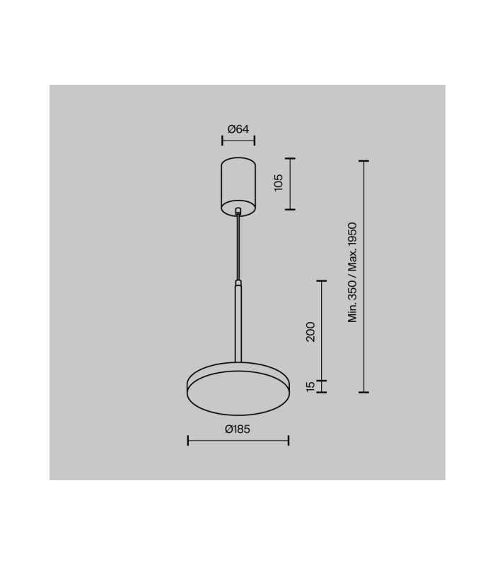 Plato Pendant Ceiling Light Brass 3000K 760lm-7