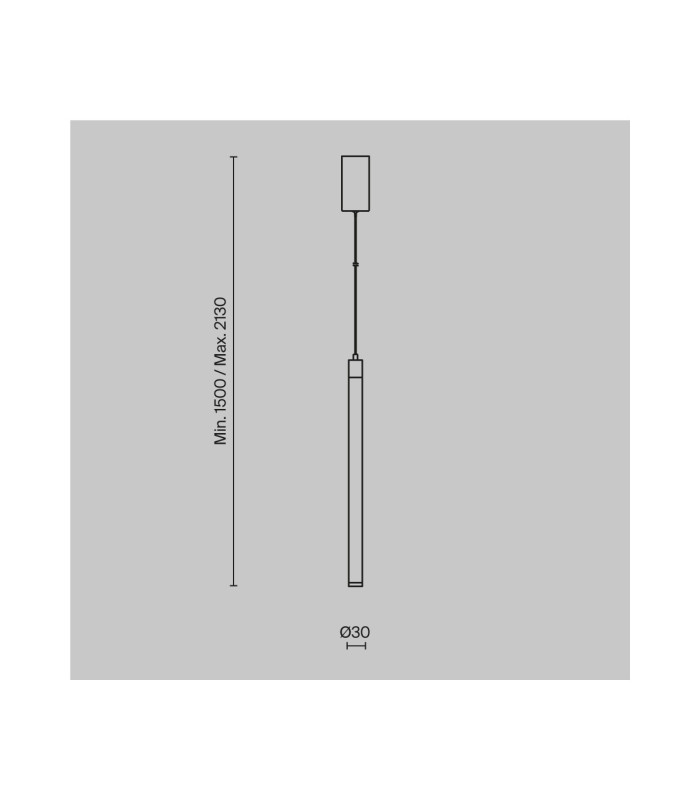 Ray Slim Pendant Ceiling Light Gold 3000K 1000lm-5