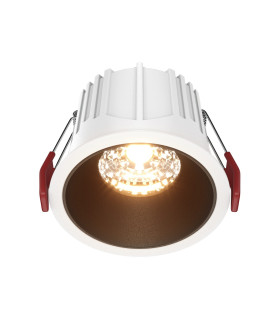 Alfa Led Round Recessed Downlight White And Black 2700K 750lm-1