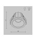 Alfa Led Round Recessed Downlight White 2700K 500lm-3