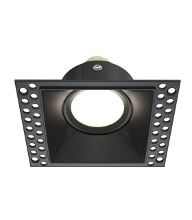 Dot Square Trimless Recessed Downlight Black 1xGU10-1