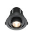 Hidden Round Recessed Downlight Black 3000K 760lm-1