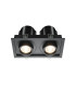 Hidden Twin Recessed Downlight Black 3000K 1400lm-1