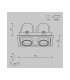 Hidden Twin Recessed Downlight White 3000K 1450lm-3