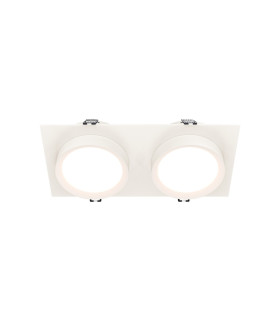Hoop Twin Recessed Downlight White 2xGX53-1