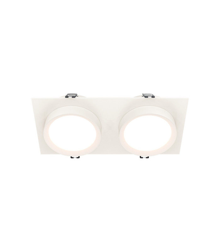 Hoop Twin Recessed Downlight White 2xGX53-1