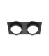 Hoop Twin Recessed Downlight Black 2xGX53-1