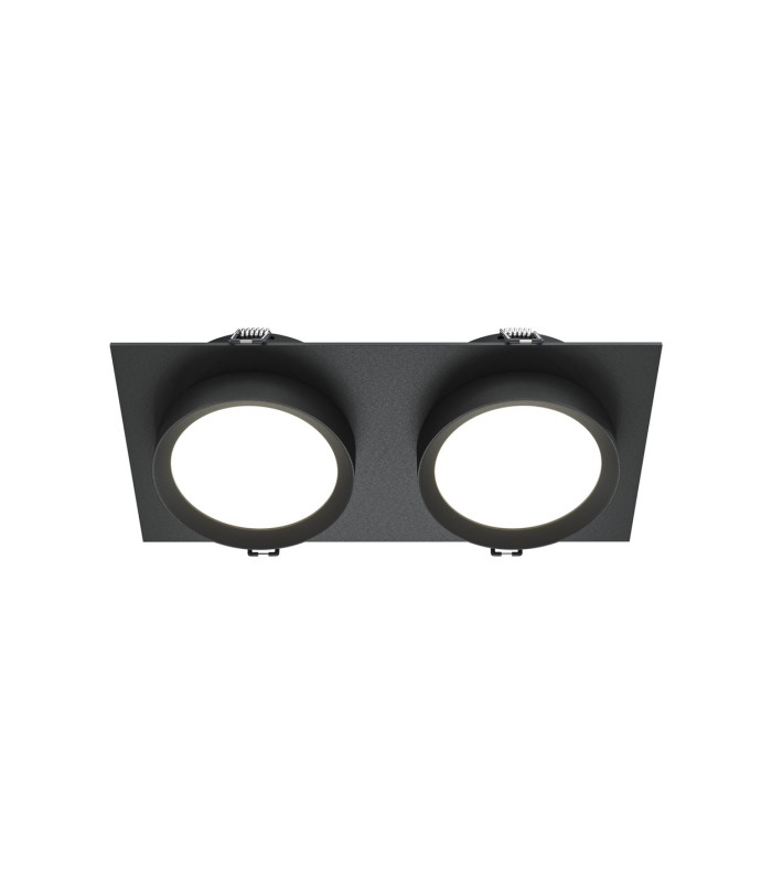 Hoop Twin Recessed Downlight Black 2xGX53-1